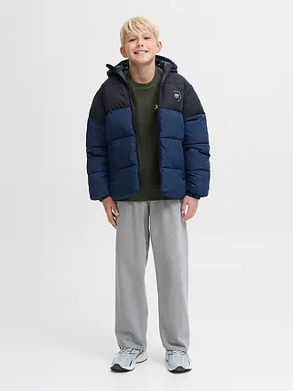 JACK & JONES | Jungen Sweater JJYUKI | dunkelgrün